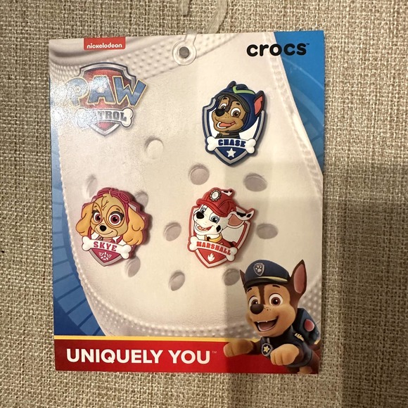 NEW Crocs Unisex Paw Patrol Jibbitz Shoe Charms, 3-Pack - Picture 3 of 4